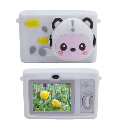 Luocute 1080P HD Dual Camera Camcorder with Selfie Function, Auto Focus Digital Camera with 8X Digital Zoom, LED Fill Light, Music Playback, Games, Filters, Stickers for Photography, (White)