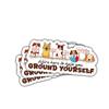 3pcs Grounding Technique Sticker with Cute Dogs, 5-4-3-2-1 Anxiety Relief and Mindfulness Vinyl Decal, Mental Health Support Sticker for Water Bottles, Therapy Gifts for Teachers, Friends, Classrooms view 1