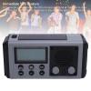 Heayzoki 10000mAh Hand Crank Emergency Radio, Portable Solar Radio with Full Band, IPX6 Water Proof, COG LCD Display, Immediate SOS Feature, for Indoor Outdoor Emergencies (Grey) view 3