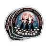 3pcs God Forbid Women Have Hobbies Sticker, Witchy Feminist Vinyl Decal, Moon and Witches Aesthetic Sticker for Laptop, Water Bottle, Journal, Gift for Women view 1