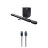 JBL BAR-700-MK2 Surround Sound 4K Dolby Atmos Passthrough Soundbar with an Austere 5S-4KHD2-2.5M V-Series 2.5m Premium 4K HDR HDMI Braided Cable (2025) view 1