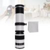 Zyyini 420 to 800mm Telephoto Zoom Lens, Manual Focus F8.3 Aperture Optical Glass Lens, All Metal Design, for E Mount Mirrorless Camera (White) view 3