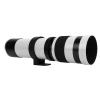 Zyyini 420 to 800mm Telephoto Zoom Lens, Manual Focus F8.3 Aperture Optical Glass Lens, All Metal Design, for E Mount Mirrorless Camera (White) view 4