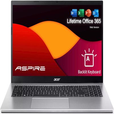 acer Aspire 3 Slim Laptop with Office 365 for The Web - Backlit Keyboard - Intel Core I3-1305U Processor - 16GB RAM - 256GB SSD - 15.6" FHD - Windows 11 Home w/o Earbuds