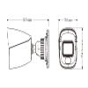 8MP 4K PoE Network Turret Camera IP-5IR8S4C1-28, Titanium IP Surveillance System, 2.8mm Fixed Lens, Dual Light LED & IR, Full Color Option, 98ft Night Vision, Built in Mic, Micro SD Slot, White view 3
