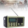 Heayzoki 10000mAh Hand Crank Emergency Radio, Portable Solar Radio with Full Band, IPX6 Water Proof, COG LCD Display, Immediate SOS Feature, for Indoor Outdoor Emergencies (Green) view 3