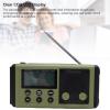 Heayzoki 10000mAh Hand Crank Emergency Radio, Portable Solar Radio with Full Band, IPX6 Water Proof, COG LCD Display, Immediate SOS Feature, for Indoor Outdoor Emergencies (Green) view 4