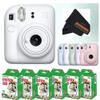 Fujifilm Instax Mini 12 Instant Camera (Camera + 6 x Twin Packs, Clay White) view 1