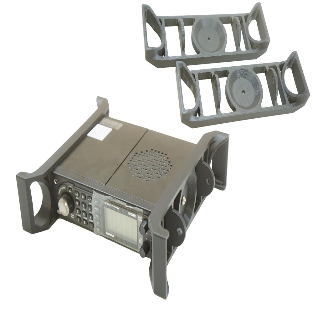 3DEXL Side Rail Protector Cage Handles Set for Uniden Bearcat BCD260DN, BCT15X, Pro197, BCD996T Radio