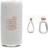 JBL Flip 7 - Portable Waterproof and Drop-Proof Speaker, Bold Pro Sound with AI Sound Boost, 16Hrs of Playtime, and PushLock System with Interchangeable Accessories (White) (Renewed) view 1