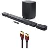 JBL BAR-700-MK2 Surround Sound 4K Dolby Atmos Passthrough Soundbar with a WireLogic Ruby 8ft Ultra High Speed 4K-8K-10K HDMI Cable (2025) view 1