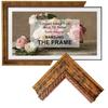 Stylespace Patina Gold Walnut 65" TV frame - Compatible ONLY with Samsung The Frame TV and Pro TVs (Fits 2021-2026 models, model codes:65LS03A/B/C/D/FA/FW/HE/HW) view 1
