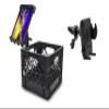 AutoExec Milkcrate Vehicle and Mobile Office Work Station with Tablet Mount and Phone Vent Clip view 1