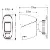 8MP 4K PoE Network Bullet Camera IP-5IR8S4C2-MZ, Titanium IP Security System, 2.8-12mm Motorized Lens, Dual Light LED & IR, Full Color Option, 164ft Night Vision, Built in Mic, Micro SD Slot, White view 2