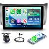 4G+64G Android 15 Car Stereo for Nissan Sentra 2013-2017 Wireless Carplay Android Auto, Rimoody 10.1'' in-Cell Screen Car Radio with GPS/Bluetooth 5.0/FM RDS/EQ/5G-WiFi Mirror Link Backup Camera SWC view 1