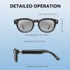 8MP Camera Glasses, Real-Time Translation | Smart AI Glasses for Men, Women  12 MP Ultra-Wide Camera, Open-Ear Speakers for Audio, Video Recording and Bluetooth  Clear Lenses  Wearable Technology view 2