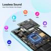 AGPTEK 128GB MP3 Player with Bluetooth 5.4, M6 2.4 inch Music Player with One-Click Recording, Built in Speaker and FM Radio, Touch Buttons(Blue) view 2