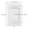 Kebulldola 1 Gang Wall Plate Cable Pass Through with Low Voltage Mounting Bracket, in Wall Cable Management Kit Built in Flexible Rubber Passthrough for Low-Voltage Cable Easy Install, 2 Pack White view 2
