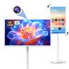 Kiyomo 32" Smart Portable TV on Wheels, PC Mac FHD IPS (Grey) view 1