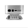Aluminum Alloy Laptop Stand for 2024 Mac mini M4/M4 Pro with Non-Slip Computer Holder for Accessories -Holder Anti-Scratch Shock-Resistant Portable Small Stand view 3