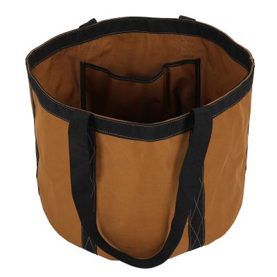 Saluaqui Multipurpose Oxford Cloth Tool Bucket Bag with 45x35cm Size for Electrician Aerial Jobsite - Sturdy Handheld Organizer for Nails & Bolts