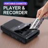 Portable Tape USB Player with Stand-Alone Mic, Cassette Players Recorder, Cassettes Tape Digital Converter to USB Flash Disk, Built-in Speaker, Retractable Handle, One-Touch Recording view 2