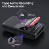 Portable Tape USB Player with Stand-Alone Mic, Cassette Players Recorder, Cassettes Tape Digital Converter to USB Flash Disk, Built-in Speaker, Retractable Handle, One-Touch Recording view 3