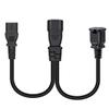 TEWOXIN IEC C14 to C13 + NEMA 1-15R Y Splitter Power Cord C14 Male to C13+Nema 1-15R Female,for Computer Printer Monitor AC Adapter(0.3M/1FT) view 4
