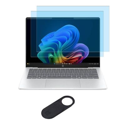 2 Pack Screen Protector for 2025 HP OmniBook 5 Flip 14 & OmniBook 7 AI 14 & OmniBook X 14 / OmniBook X Flip 14 Inch Laptop, Anti-Blue Light Anti-Glare Filter, Reduces Eye Strain, Anti Fingerprint