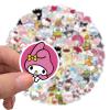 100Pcs Cool Character Sanrio Stickers for Water Bottles Skateboard Luggage Laptop Bumper Waterproof Vinyl Stickers Bulk for Boys Teens Adults (Sanri) view 2