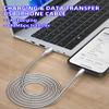 13Ft Metal Lightning Cable Chew Proof iPhone Charger Cord - MFi Heavy Duty Metal Braided Cable Dog Cat Proof Cord with 3A Fast Charging, Data Sync, Carplay for iPhone 14 13 12 11 XS XR 8 7, Silver view 3