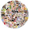 100Pcs Cool Character Bob's Burgers Stickers for Water Bottles Skateboard Luggage Laptop Bumper Waterproof Vinyl Stickers Bulk for Boys Teens Adults (Bob's Burgers) view 1