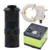 2025 New 60FPS Industrial HDMI USB Microscope Camera & 100X C-Mount Lens with 56-LED Adjustable Ring Light view 1
