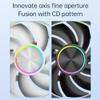 120mm ARGB Case Fan with PWM, Quiet Computer Chassis Cooling Fan for PC, High Airflow Silent Cooler with RGB Sync for Gaming & Office Desktops view 3