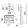 Security Camera Corner Mount Bracket CCTV Clamp Mount 11lbs Load Capacity Adjustable Heavy-Duty Metal Security Cameras Holder view 2