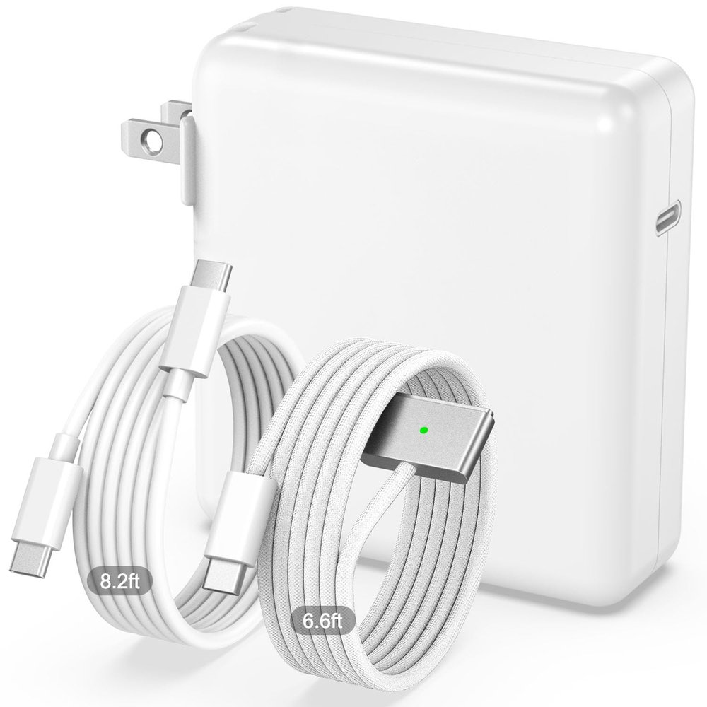 140W Charger for MacBook Pro 14 16 inch MacBook Air 13 15 inch 2026-2021 M5 M4 M3 M2 M1, 140W GaN Power Adapter, 6.6FT USB C to 3 Magnetic 3 Cable, 8.2FT USB C to C CableOriginal Quality
