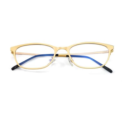 IGnaef Retro Rectangle Bayonetta Blue Light Blocking Glasses for Women Clear Office-Siren Style IF6233