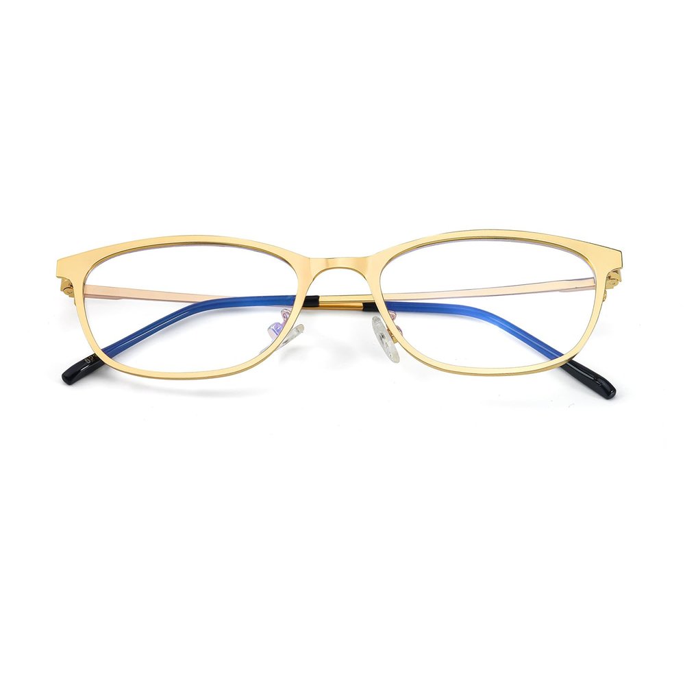 IGnaef Retro Rectangle Bayonetta Blue Light Blocking Glasses for Women Clear Office-Siren Style IF6233