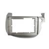 Apply 10.1 INCH 2 Din Car Fascia Panel Mount Installation Double Din Android DVD Frame for Honda Fit Jazz 2008-2013(Gray-Left) (Silver-Right) view 1