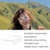 PUSOKEI AI Translation Smart Glasses, Glasses with Multi Language Translation and Blue Light Blocking Lens for Travel and International Conversation view 3