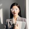 PUSOKEI AI Translation Smart Glasses, Glasses with Multi Language Translation and Blue Light Blocking Lens for Travel and International Conversation view 4