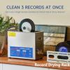 C Ultrasonic Cleaner for Vinyl Records & Jewelry, Auto Rotating Double-Sided, Efficient & Effortless Cleaning with Drying Rack, Professional Grade, Deep Clean Technology view 2