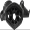 Winged Black Plastic Duck Heads Fit for Corghi Hunter TCX MTS Tire Changers 4-120129B OE: RP111-11400327 RP11-8314813 view 1