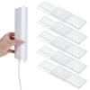 10 Pcs Socket Holder Adhesive Punch Free Power Stirp Holder Kit, Plug Sockets Holders Self Adhesive Desktop Socket Fixer Wall Mount for Power Strip view 1