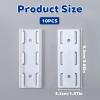 10 Pcs Socket Holder Adhesive Punch Free Power Stirp Holder Kit, Plug Sockets Holders Self Adhesive Desktop Socket Fixer Wall Mount for Power Strip view 2