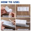 10 Pcs Socket Holder Adhesive Punch Free Power Stirp Holder Kit, Plug Sockets Holders Self Adhesive Desktop Socket Fixer Wall Mount for Power Strip view 4