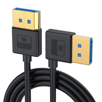 SPONGL Angled Cord,Silicone Cable DisplayPort 1.4 90 Angled Cord Up to 8K60Hz 4K/144Hz Flexible 30-100cm Lengths