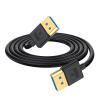 SPONGL Angled Cord,Silicone Cable DisplayPort 1.4 90 Angled Cord Up to 8K60Hz 4K/144Hz Flexible 30-100cm Lengths view 4