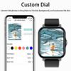 Smart Watch with Text & Call, Smartwatch for iOS Android Compatible, 1.7" HD Touchscreen Fitness Track, IP68 Waterproof, Step Track & Sleep Monitor, Multi-Sport Mode for Men & Women (Black) view 3