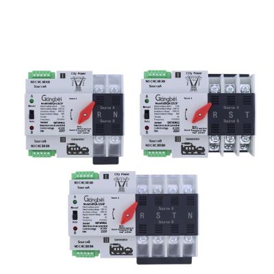 GBDQA-125 2P 3P 4P 63A 100A 125A MCB Type Dual Power Automatic Transfer Switch ATS Rated Voltage 220V/380V 50/60HZ(2,230V 63A)